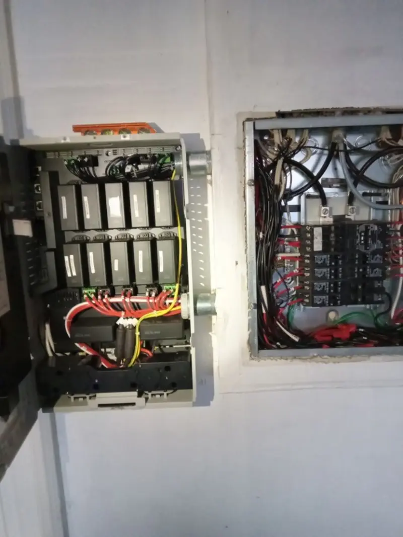 Electrical panel upgrade completed for Security Camera Wiring in East Highland Park